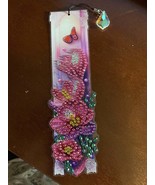A Set Of 6 Diamond Painting Bookmarks With Diamond Pendant - Butterfly F... - $8.00