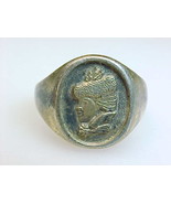 AVON 18K GOLD VERMEIL over STERLING Vintage RING - Size 4 - $65.00