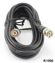 6 Ft. Rg58 Coaxial Cable W/ Bnc Male Connectors, Black - $16.99