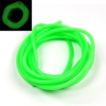 2m/bag 3mm Soft Silicone Lumo Tube Green Glowing Fishing Rubber Tubing - £6.80 GBP
