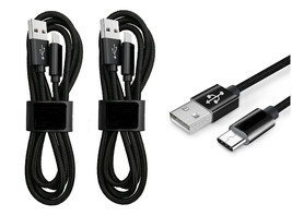 2x 3ft USB Cable Charger Type C USB 3.1 for ZTE Bolton 4G LTE - £14.38 GBP