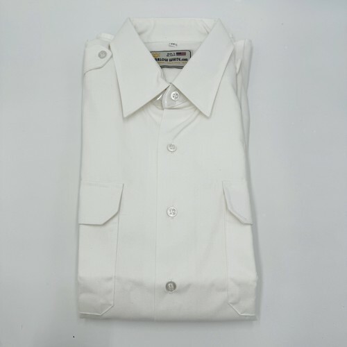 NEW Marlow White Shirt MEN'S TAPERED BODY SHORT SLEEVE, TYPE 1 RN#62573 Size 17 Item image 12