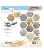 Coffee Dyed Papers 12X12 Double Sided. Card Stock  Elizabeth Craft.  - $13.95