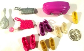 Lot of Barbie Doll High Heels Shoes Purses Boom Box Accessories     034-08 - £4.66 GBP