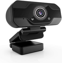 Webcam 1080P, HD Webcam USB Desktop and Laptop Webcam, Low-Light Correction - £11.33 GBP