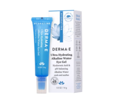 Derma E Eye Gel Hyaluranic Acid Ultra Hydrating Alkaline Water .5oz - £8.21 GBP