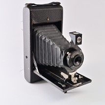 Antique Houghtons Folding Ensign Jr. 3 1/4 Roll Film Rare Camera Made in... - £44.65 GBP