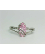 PINK TOPAZ Marquis-cut RING in STERLING Silver - Size 10 - £41.92 GBP