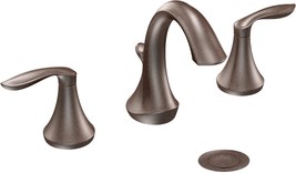 Moen Eva Oil Rubbed Bronze Two-Handle High-Arc 8-Inch Widespread, T6420Orb. - £176.09 GBP
