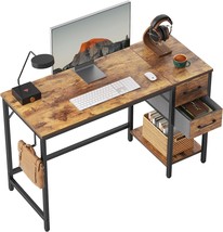 Cubicubi Computer Home Office Desk, 47-Inch Compact Desk Study, Rustic Brown. - £91.66 GBP
