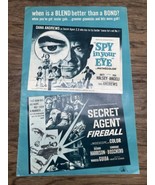 Better Than Bond Spy In Your Eye Secret Agent Fireball Movie Poster Pres... - $936.96 MXN