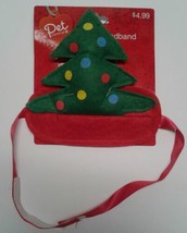 Christmas tree Pet Headband New Christmas holiday dog cat costume clothing - £6.41 GBP