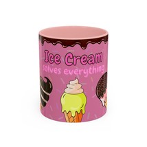 Ice Cream Solves Everything Coffee Mug - Fun Beverage Cup for Ice Cream ... - $353.96 MXN+