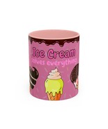 Ice Cream Solves Everything Coffee Mug - Fun Beverage Cup for Ice Cream ... - $353.96 MXN+