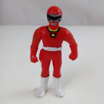 Vintage 1996 Bandai Power Rangers Carranger Red Racer Super Sentai 3.25&quot; Figure - £9.90 GBP