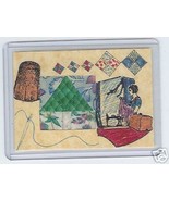Vintage Sewing Quilting ACEO Hand Decorated artist sign - £7.86 GBP