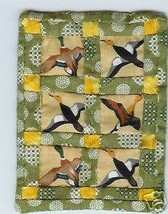 Duck Square Mini Quilt ACEO Handquilted OOAK - £15.95 GBP