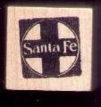 Sante Fe Railroad rubber stamp - £7.86 GBP