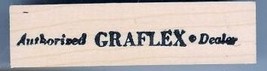 Authorized Graflex Dealer Camera logo Rubber Stamp - £8.01 GBP