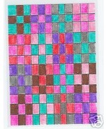 9 Patch quilt ACEO Original bright colorful 1 of kind - £7.86 GBP