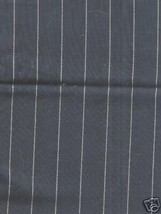1 Yard Vintage Cotton Fabric Black Gold stripes 35&quot; w - $8.00