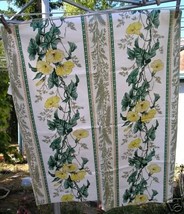 Vintage Cotton Fabric Trumpet Vine English Chintz Desig - £5.59 GBP