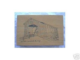 Weddle Covered Bridge Oregon rubber stamp artist signed - £10.97 GBP