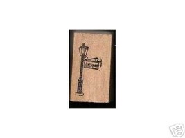 Lamp POST ANTIQUES SIGN rubber stamp - $13.63