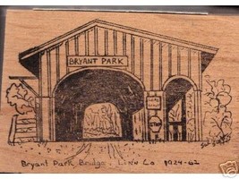 Bryant park Covered Bridge Linn Oregon rubber stamp - £11.06 GBP