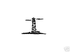 Small Pacific Lighthouse rubber stamp light house - £4.79 GBP