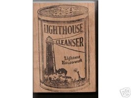Lighthouse Cleanser rubber stamp light house - $9.00