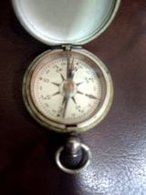 Old Nautical Antique Vintage Classic Style Brass Pocket Compass Of U.S Navy - £85.38 GBP
