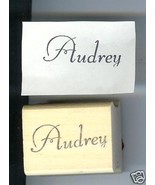 Custom Name Your Choice Rubber Stamp Fancy Script Font - £10.35 GBP