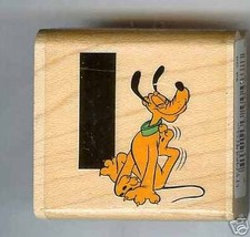 Pluto I is for Itch Rubber Stamp Stampede Disney dog - $5.00