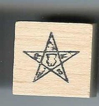 Masonic Rubber Stamp Eastern Star logo large - £7.83 GBP