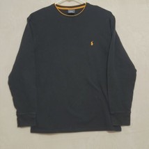 Polo Ralph Lauren Mens Shirt Size XL Black Thermal Waffle Knit Sleep Wear - £20.68 GBP