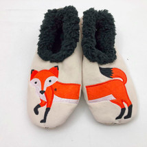 Snoozies Women&#39;s Feeling Foxy Slippers Small 5/6 Light Beige - £10.04 GBP