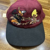 Vintage 90s Looney Tunes Snapback Hat Rare Daffy Duck Speedy Gonzales Cap - £29.42 GBP