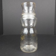 Vintage 1991 Planters Peanuts 75th Birthday Lidded Clear Glass Jar 9.5&quot; Tall - £8.65 GBP