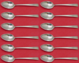 Craftsman by Towle Sterling Silver Teaspoon Set 12 pieces 6&quot; - £373.16 GBP