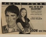 That 70’s Show Movie Print Ad Laura Prepon Luke Wilson TPA5 - $5.93