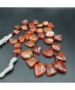 Collana con ciondolo amuleto perle corniola africana 33 pendenti agata a... - $2,614.39 MXN