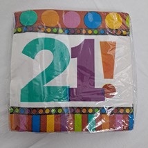 21st Birthday Party Beverage Napkins Amscan 16 Count - £5.45 GBP