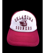 Oklahoma Sooners Trucker Hat Ball Cap Snapback Foam Mesh OU Schooner Men... - $626.44 MXN