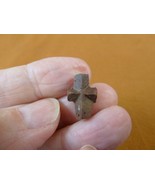 (CR593-106) 5/8&quot; Fairy Stone CHRISTIAN CROSS oiled Staurolite Crystal MA... - €13,79 EUR