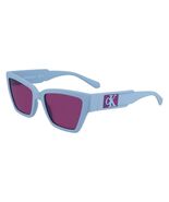 New CALVIN KLEIN JEANS  CKJ-23624S 450 Azure Sunglasses with Violet Lenses - $1,272.21 MXN