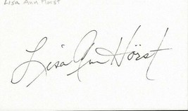 Lisa Ann Horst Signed 3x5 Index Card - £23.73 GBP