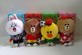 HK McDonald LINE Friends SOCCER LEAGUE Plush Toys Dolls - Brown Choco Co... - £10.38 GBP+