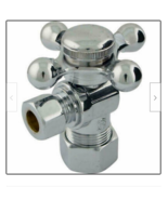 Monogram Brass MB204CP 5/8&quot; OD x 3/8&quot; OD Shut-Off Valve, Chrome Plated - $27.71