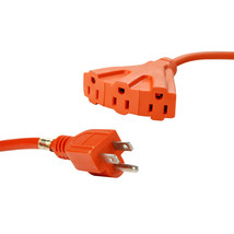 25Ft 16/3 Gauge Electrical Extension Cords cable tri-tap UL  NEW!!! - £47.15 GBP